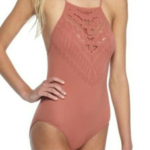 Free people intimately seamless solstice bodysuit - burnt pink - Picture 2 of 3